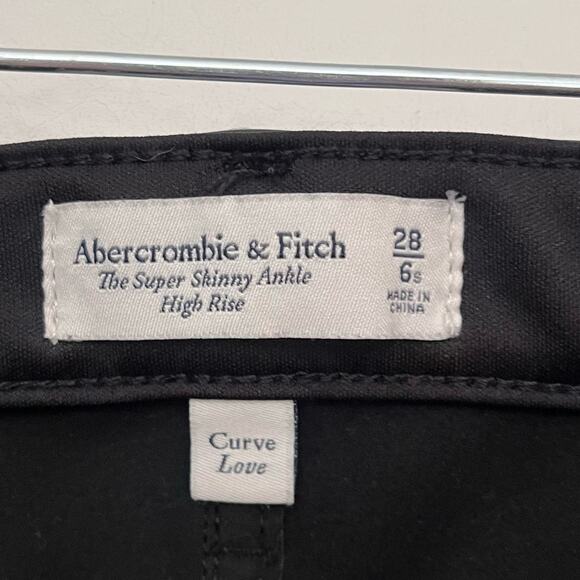 Abercrombie & Fitch Super Skinny Ankle Women Jeans Sz 6 Y2K Grunge Faux  Leather - Picture 10 of 11